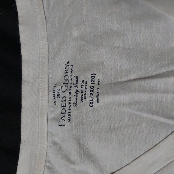 Faded Glory Long Sleeve top with floral design; Size: XXL, White - Picture 6 of 16